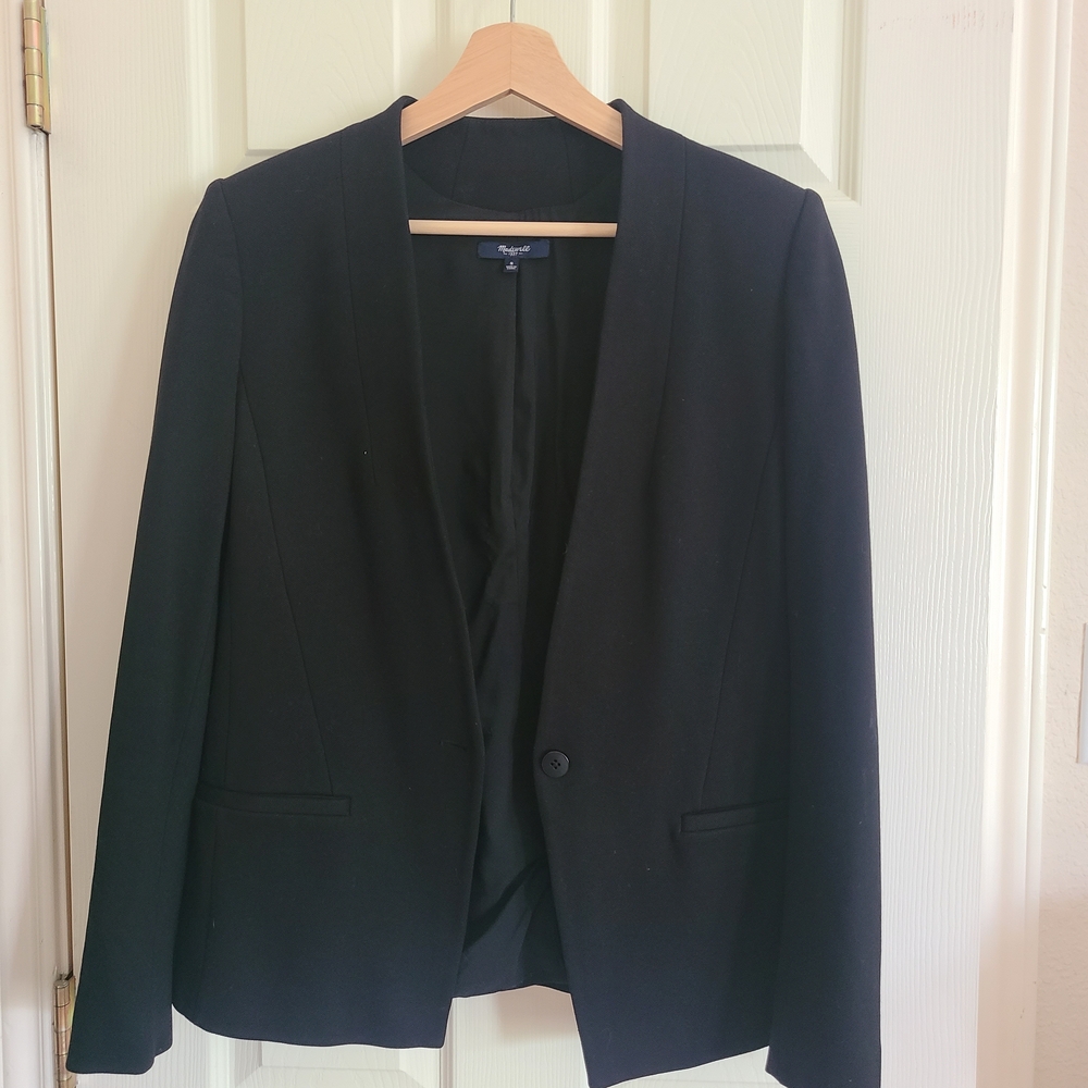 Madewell Black Women's Blazer - Single-Button
